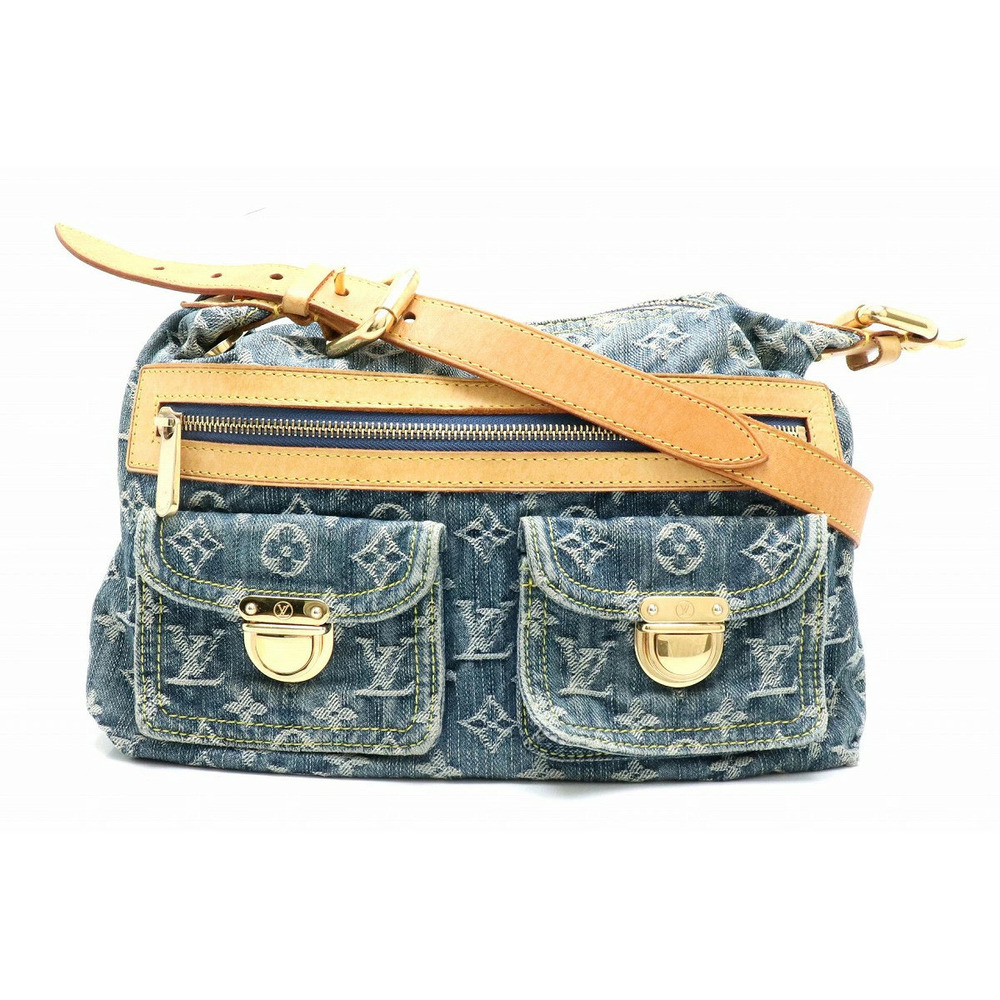 Louis Vuitton Monogram Denim Baggy Shoulder Bag Long Crossbody s